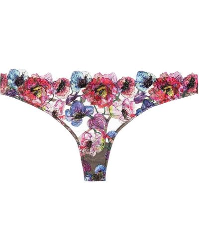 Floral brodert stringtruser Fleur Du Mal