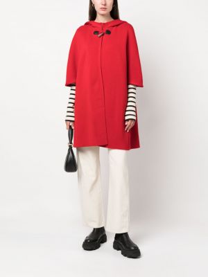 Manteau en laine Charlott rouge