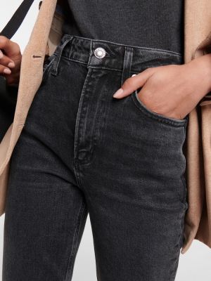 High waist bootcut jeans ausgestellt Agolde schwarz