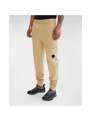 Pantalones de chándal de algodón C.p. Company beige