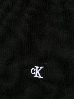 Šalle ar izšuvumiem Calvin Klein Jeans melns