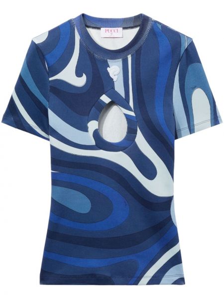 Μπλούζα με σχέδιο Pucci μπλε