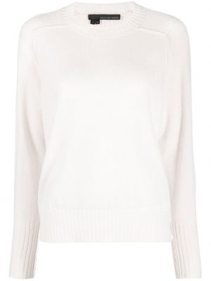Кашмирен пуловер с кръгло деколте 360cashmere бяло