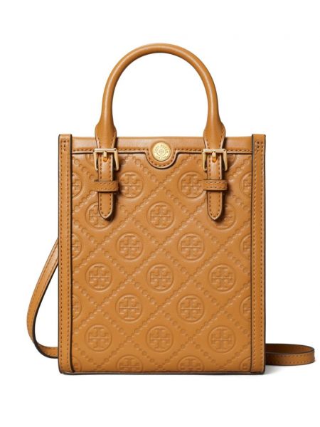 Nahka mini laukku Tory Burch ruskea