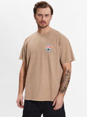 T-shirt large Bdg Urban Outfitters beige