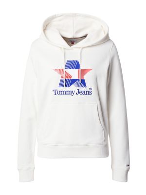 Csillag mintás pulóver Tommy Jeans fehér