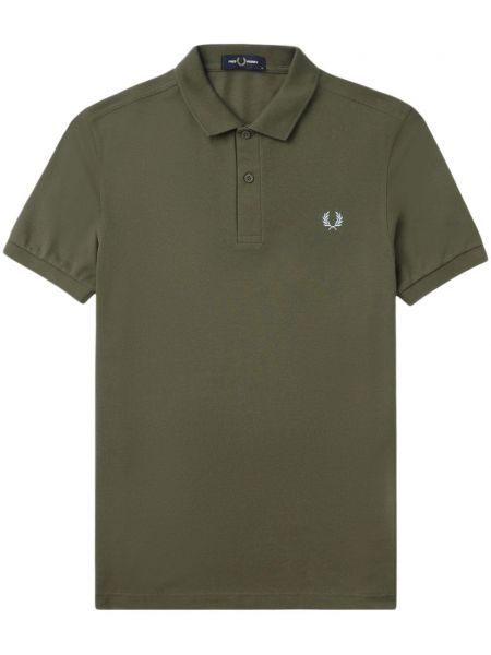 Βαμβακερή polo Fred Perry πράσινο