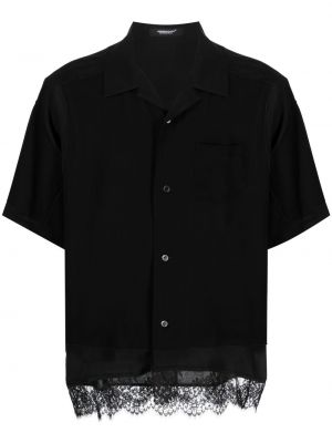Риза с копчета с дантела Undercover черно