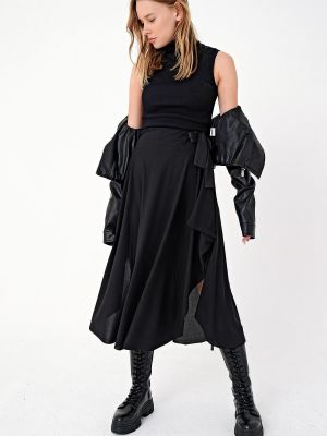 Sukně Trend Alaçatı Stili černé