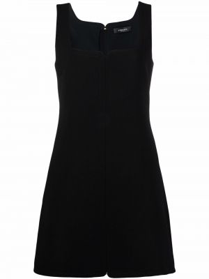 Mini obleka brez rokavov Versace črna
