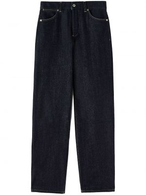 Bavlnené džínsy s rovným strihom Jil Sander modrá