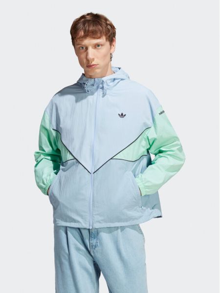 Αντιανεμικό μπουφάν Adidas μπλε