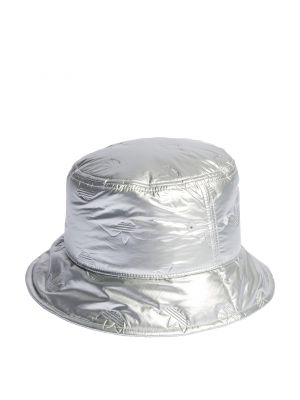 Pălărie din satin Adidas Originals argintiu