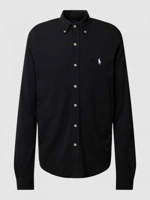 Koszula z długim rękawem na guziki puchowa Polo Ralph Lauren czarna