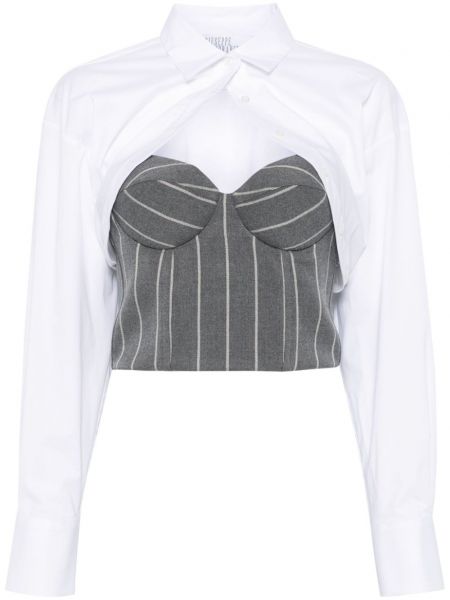 Crop top Giuseppe Di Morabito hvid