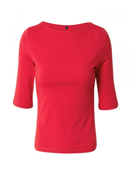 Πλεκτή βαμβακερή κοντή μπλούζα με στενή εφαρμογή Trendyol κόκκινο