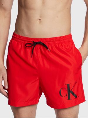 Šortai Calvin Klein Swimwear raudona