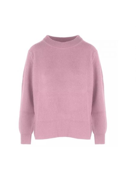 Sweter z okrągłym dekoltem Malo różowy