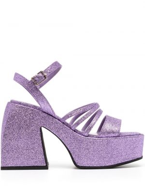 Pantofi cu toc cu platformă Nodaleto violet