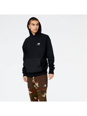 Gesteppter fleece hoodie New Balance schwarz