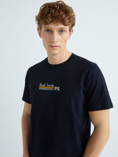 Camiseta con estampado manga corta Paul Smith azul