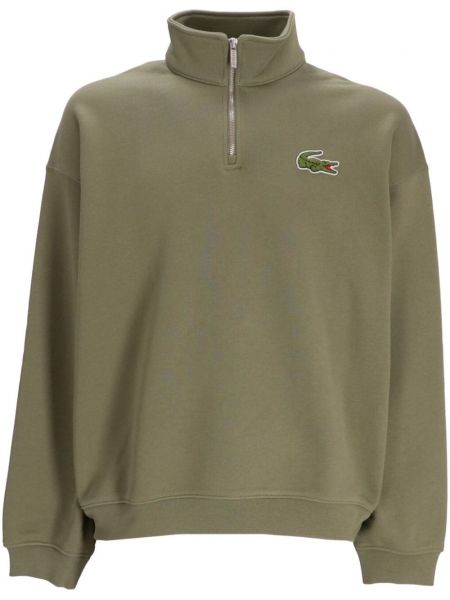 Sweatshirt med applikation Lacoste grøn