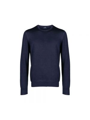 Sweatshirt mit rundem ausschnitt Barba Napoli blau