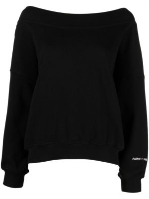 Памучен пуловер Alexandre Vauthier черно