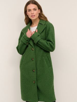 Priliehavý kabát Kaffe zelená