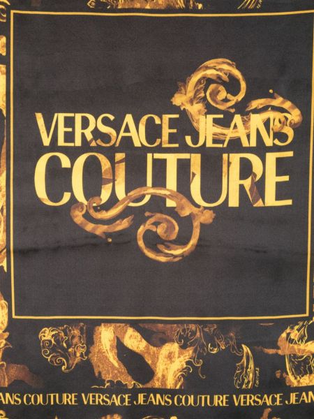 Jedwabna szal z nadrukiem Versace Jeans Couture