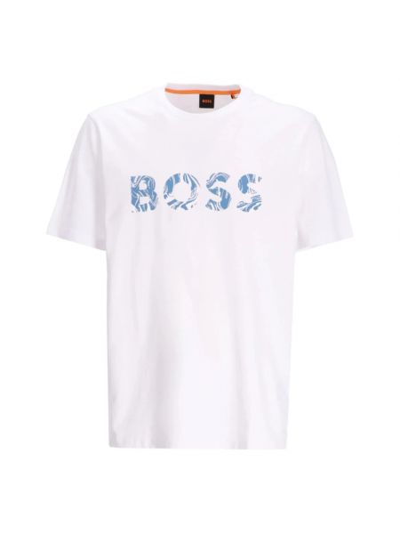 T-shirt aus baumwoll Hugo Boss weiß
