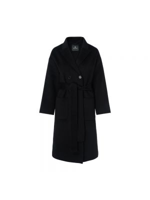 Płaszcz wełniany oversize Anine Bing czarny