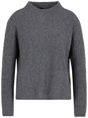 Вълнен пуловер Emporio Armani сиво