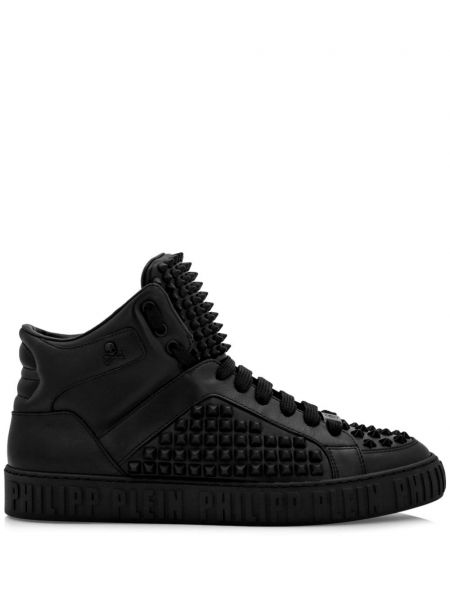 Baskets en cuir Philipp Plein noir