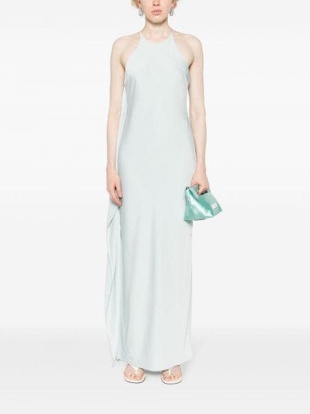Sukienka bez rękawów drapowana Calvin Klein zielona