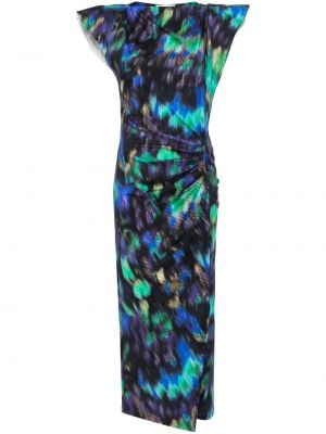 Rochie lunga cu imagine cu imprimeu abstract Marant Etoile