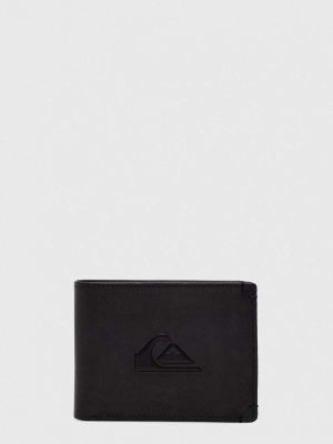 Чорний шкіряний гаманець Quiksilver