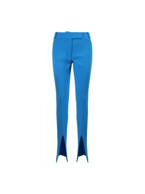 Spodnie slim fit The Attico niebieskie
