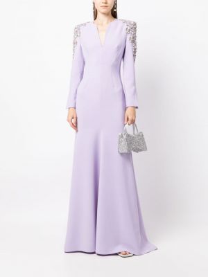 Vakarinė suknelė su kristalais Jenny Packham violetinė