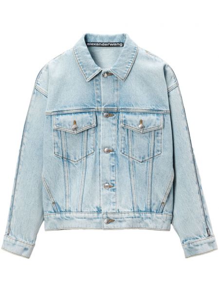 Veste longue fermeture éclair Alexander Wang bleu