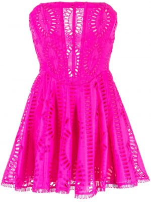Šaty s výšivkou Charo Ruiz Ibiza růžové