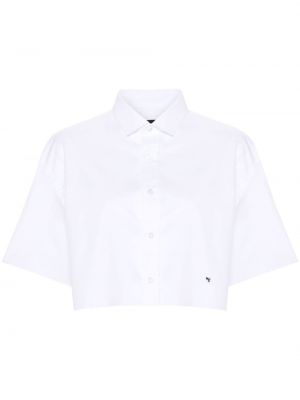 Βαμβακερό πουκάμισο Hommegirls λευκό