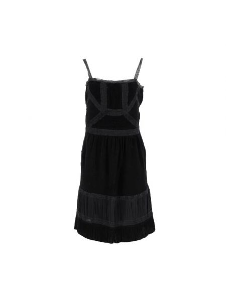 Sukienka bawełniana Moschino Pre-owned czarna