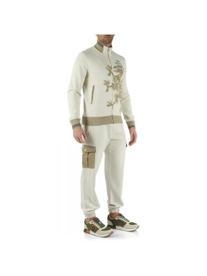 Pantalones con cremallera Aeronautica Militare beige