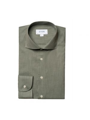Koszula slim fit Eton zielona