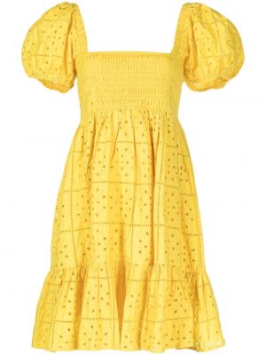 Robe brodé Ganni jaune