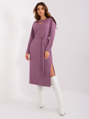 Midi suknele Fashionhunters violetinė