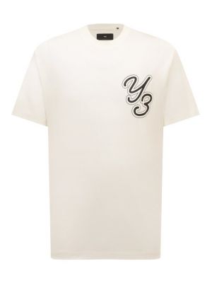 Хлопковая футболка Y-3 белая
