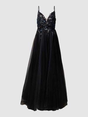 Sukienka wieczorowa z cekinami Unique czarna