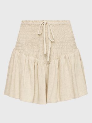 Shorts en tricot Gina Tricot beige